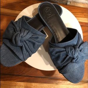 Tory Burch denim sandals